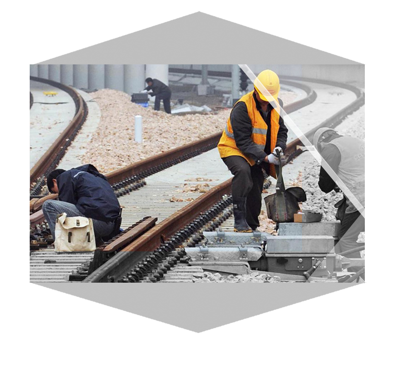 Rail fastening